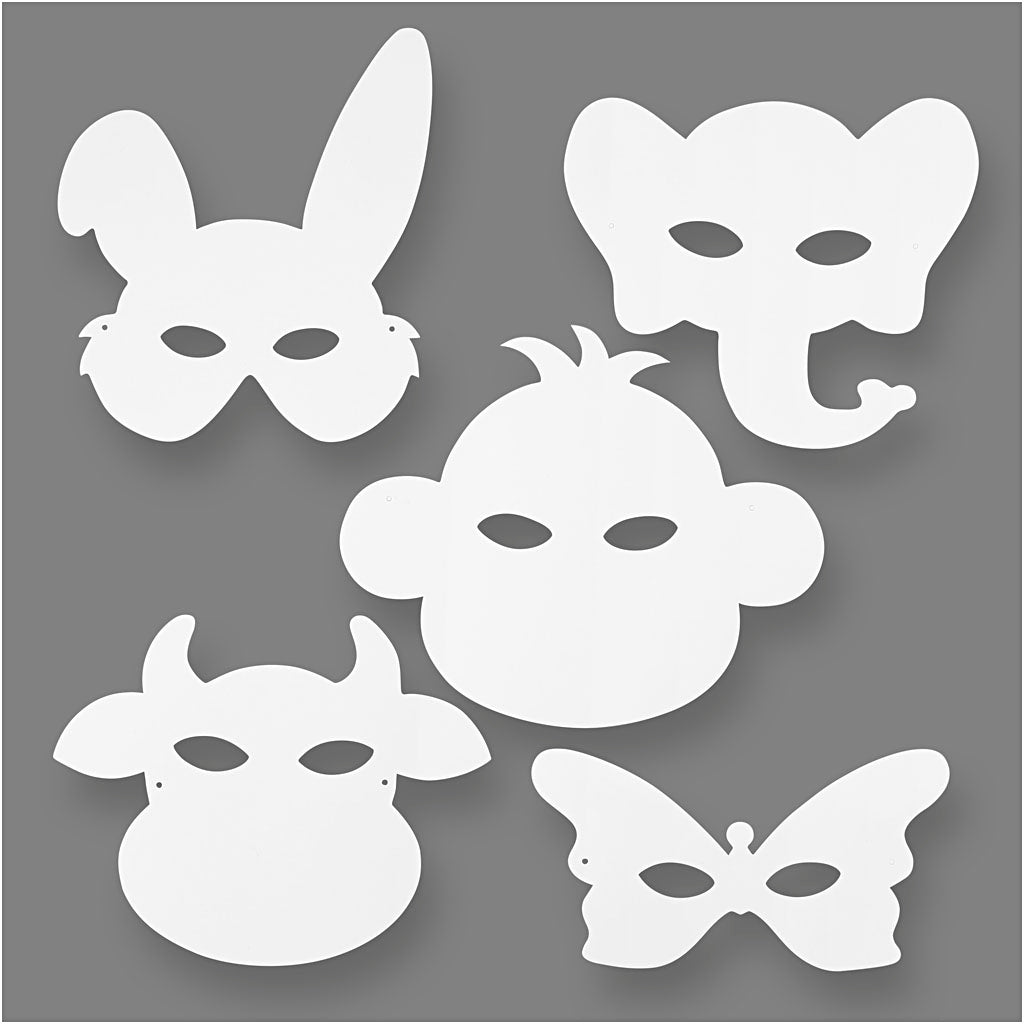 Creativ Company Bastelmasken Tiere, 16-tlg.