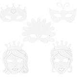 Creativ Company Märchenmasken, H: 13,5-25 cm, B: 17-25 cm, 230 g, weiß, 16 Stück 1 Box