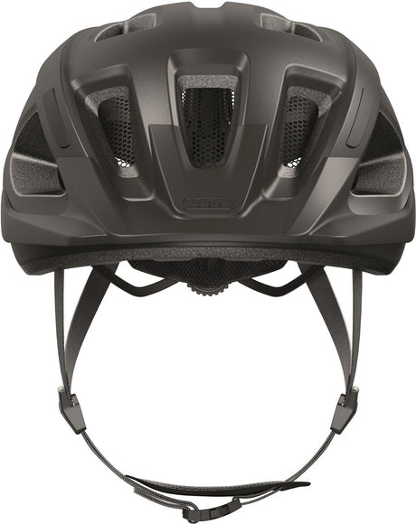 Abus Helm Aduro 3.0 - Sportlicher und schicker Stadthelm für ein sicheres Radfahren im geschäftigen Stadtverkehr - Titan - 51-55 cm