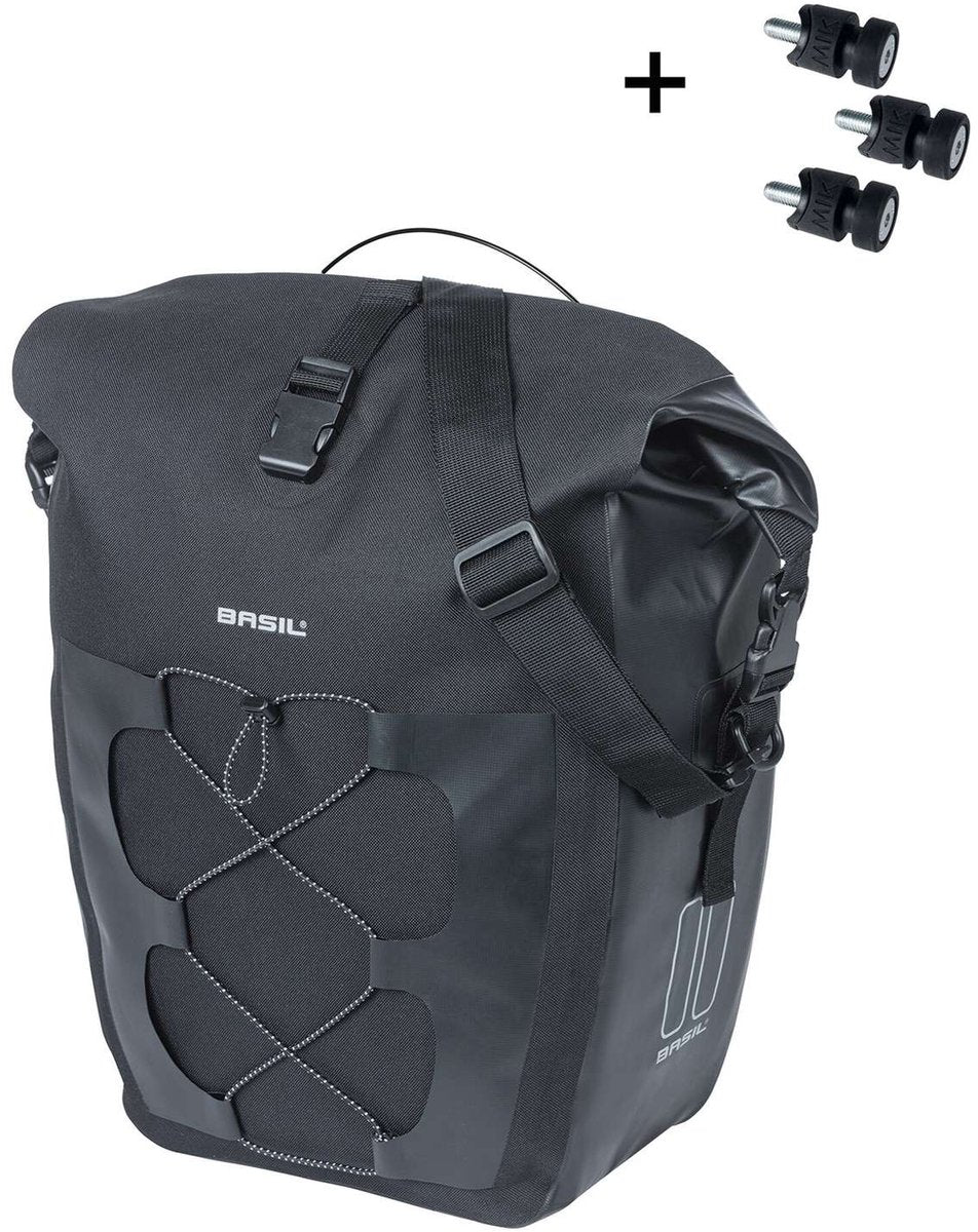 Basil Bag Navigator L Single | Zielbolzen | schwarz 22l