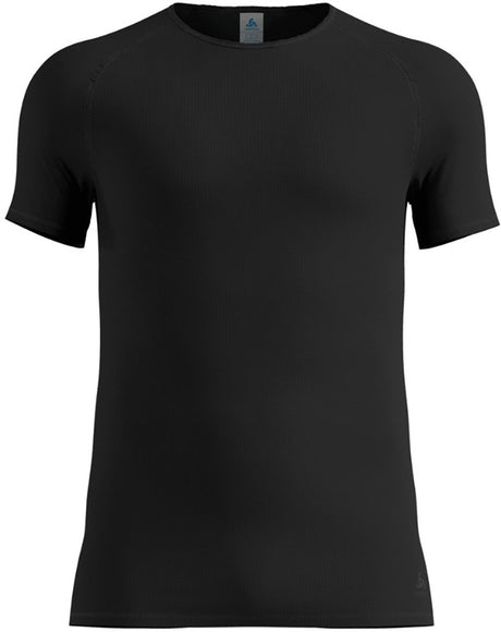 Odlo Active Light Baselayer-Shirt mit Rundhalsausschnitt und kurzen Ärmeln – Herren – Schwarz – S
