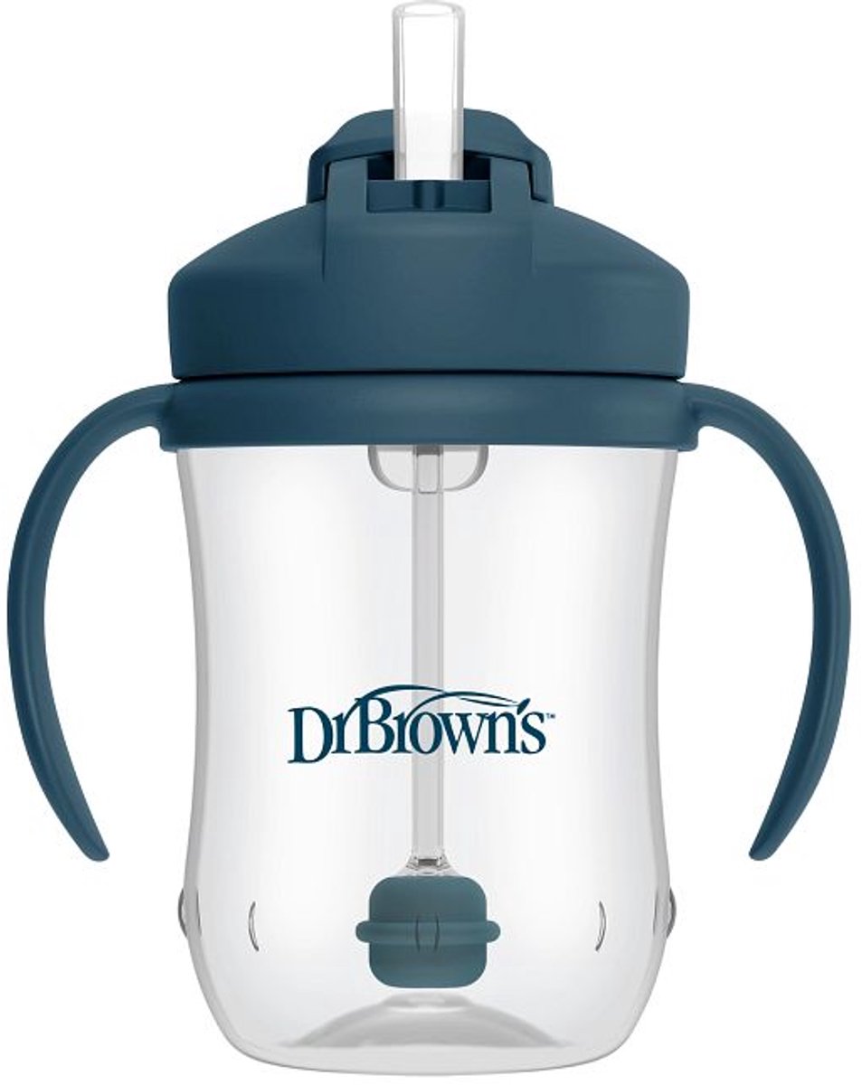 Dr. Browns erster Strohhalmbecher für Babys | blau