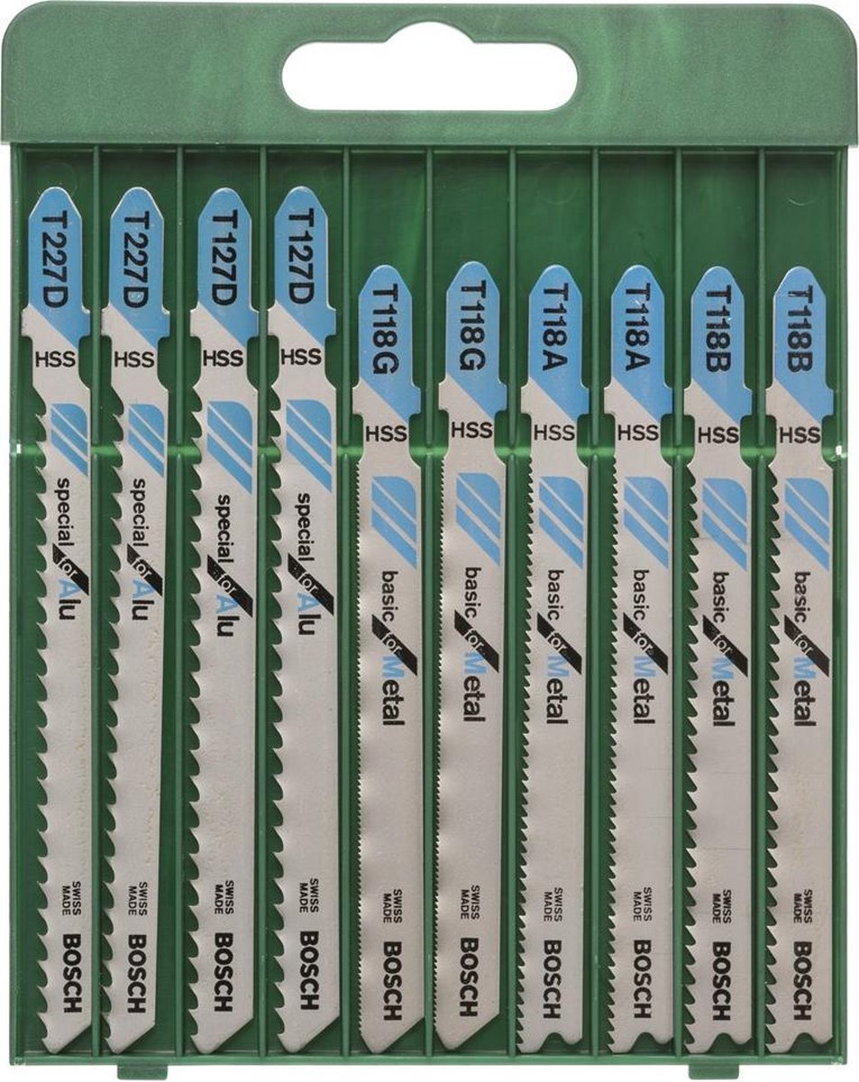 Bosch Stichsägeblätter - 10 Stück - Metall