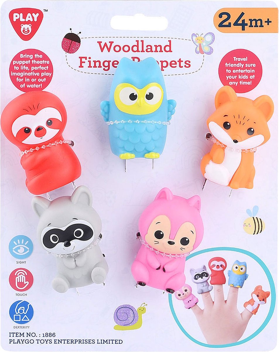 Playgo Fingerpuppen Waldtiere - 5 Stk.