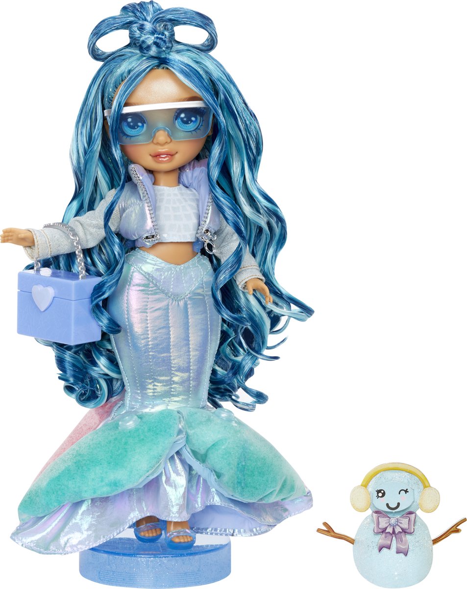 Rainbow High Winter Wonderland Puppe – Skylerblau