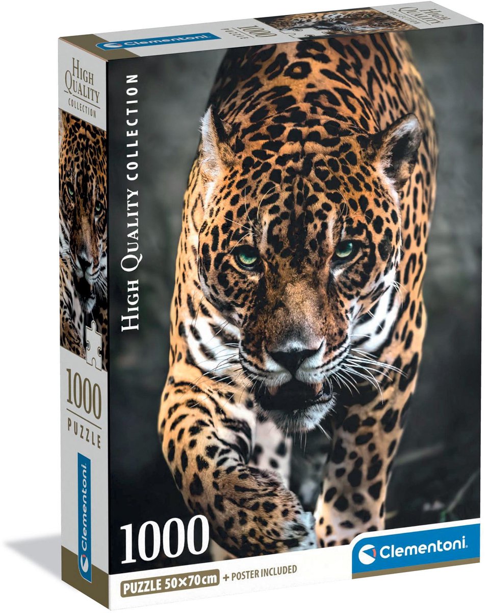 Clementoni – Puzzle – 1000 Teile – Walk of the Jaguar – Puzzle für Erwachsene – hochwertige Sammlung