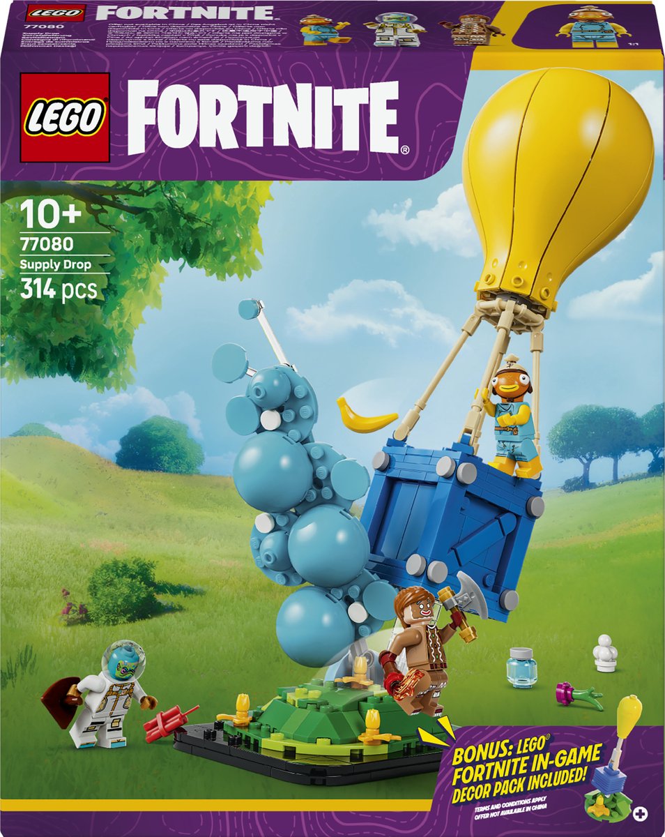 Lego fortnite supply drop game bouwpakket met speelgoed voor kinderen 77080