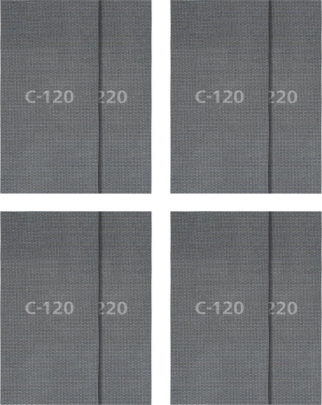 Wolfcraft – 16-teiliges Schleifgitter-Set für Gipskarton – 115 x 280 mm – Körnung 120 + 220 – 8644000