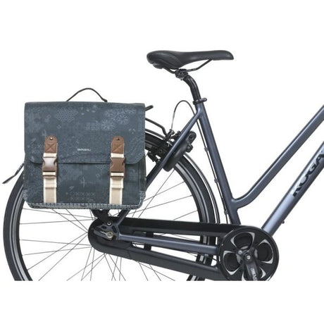 Basil Doppelte Fahrradtasche Bohème Mik 35 Liter – Indigoblau