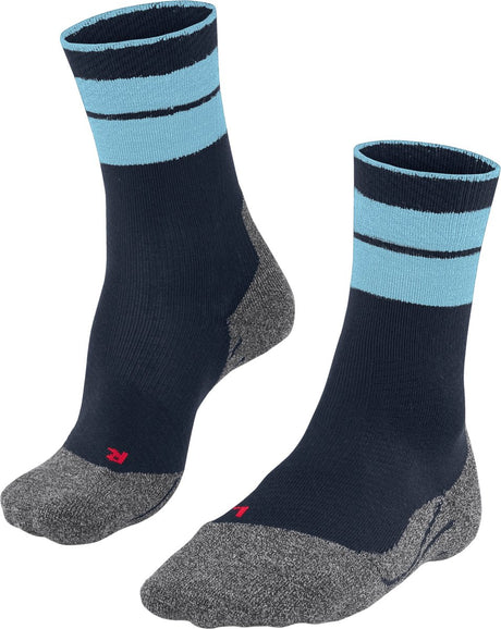 Falke TK stabilisierende Anti-Blasen Wandersocken aus dickem Woll-Funktionsmaterial Herren blau – Größe 42-43