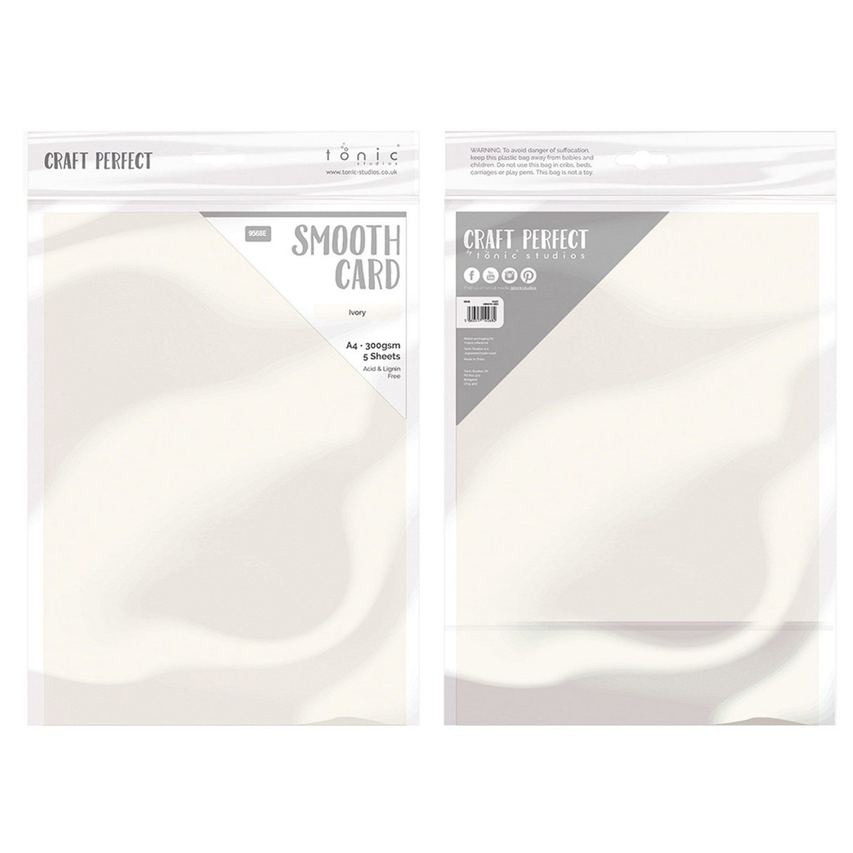 Craft perfect by tonic studios craft perfect • smooth card a4 300g ivory 5pcs