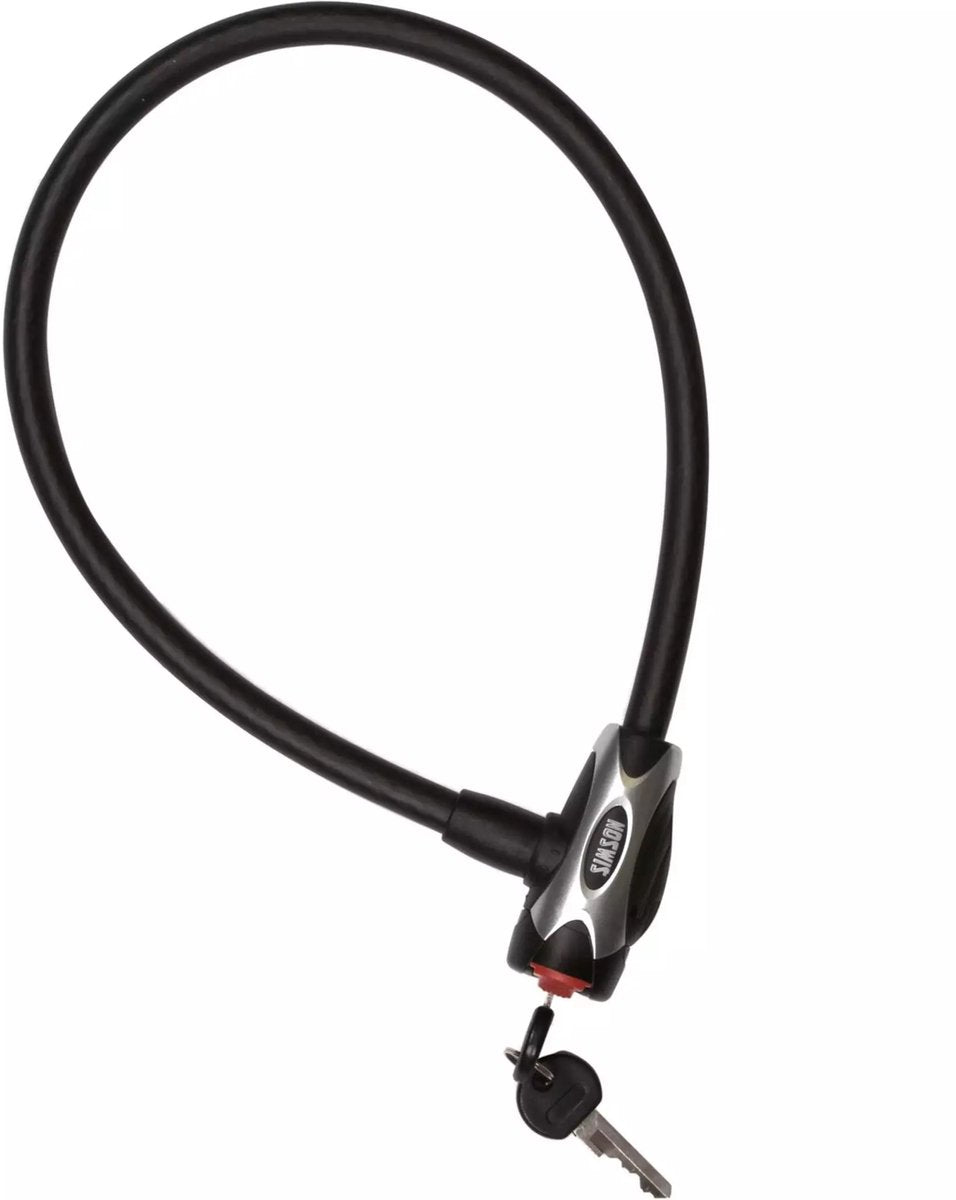 Simson Cable Lock Stahl 12x65 cm schwarz