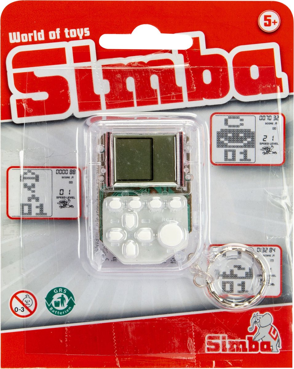 Simba - Bausteinspiel LCD-Spiel - Computerspiel - Bausteine ​​stapeln - ab 5 Jahren.