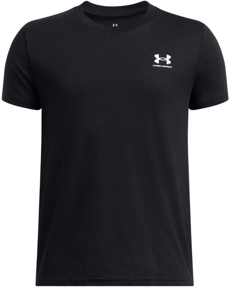 Under armour ua b sportstyle lc ss unisex sportshirt - zwart - wit