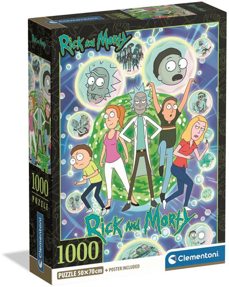 Clementoni Puzzle Rick Morty 1000 Teile für Erwachsene.