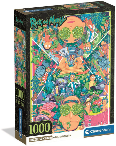 Clementoni Puzzle Rick Morty 2 – 1000 Teile Cartoon-Puzzle.