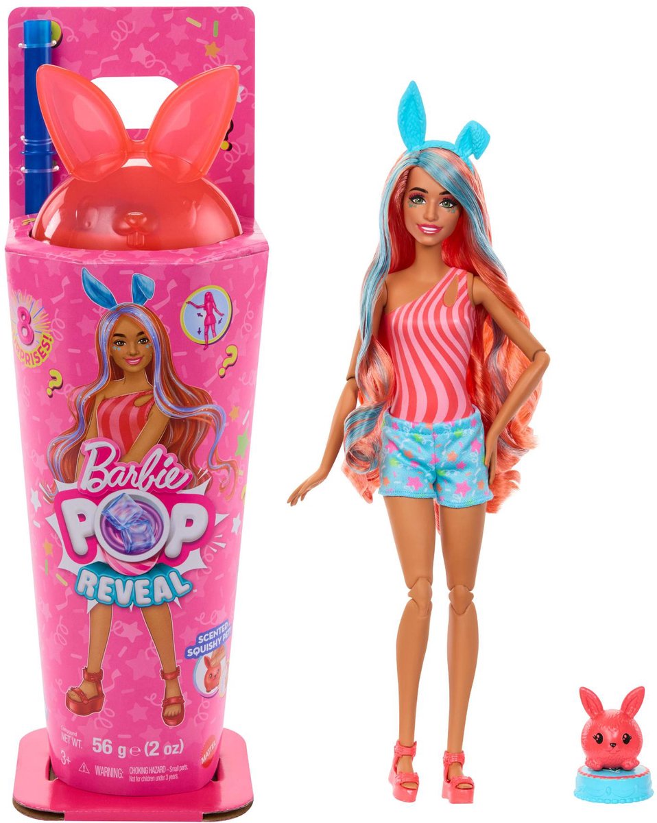 Barbie-Puppe enthüllt Shaker-Puppe rosa