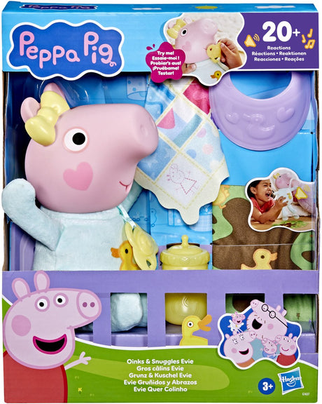 Hasbro Peppa Pig Kuscheltier Evie mit Zubehör