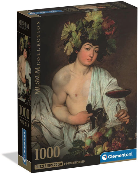 Clementoni – Puzzle – 1000 Teile – Caravaggio Bacchus – Puzzle für Erwachsene