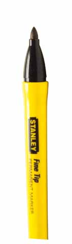 Stanley Handtools Textmarker mit feiner Spitze, schwarz – 0-47-316