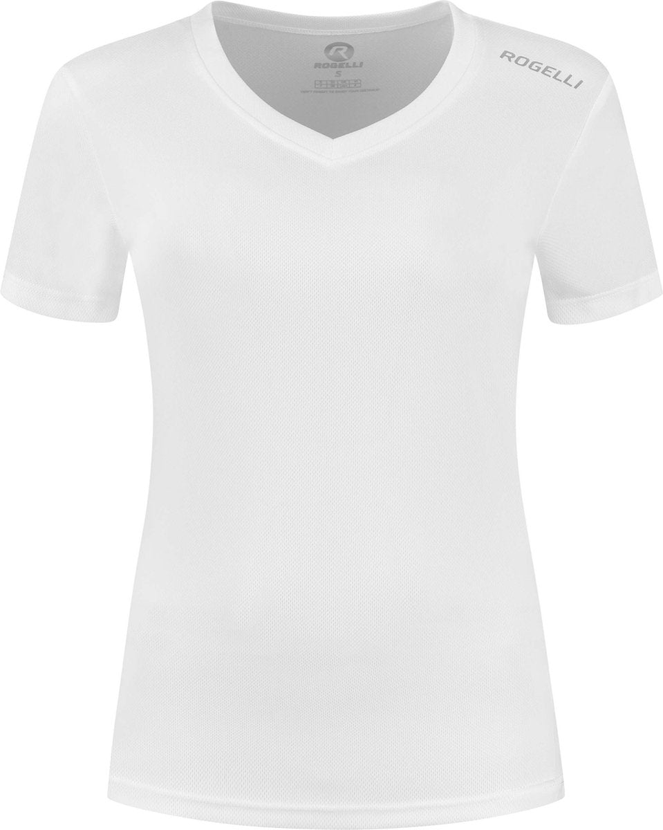 Rogelli promo hardloopshirt dames - korte mouwen - wit - m