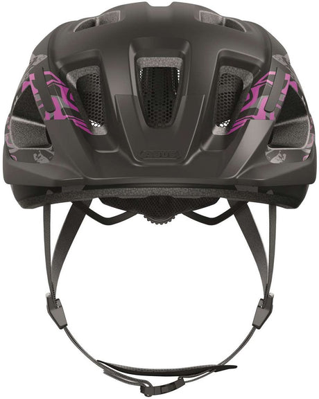 Abus Fahrradhelm Aduro 3.0 Maori Blackberry L – 58-62 cm – Schwarz – geeignet für den Einsatz an Elektrofahrrädern – Stadtfahrrädern – 320 g