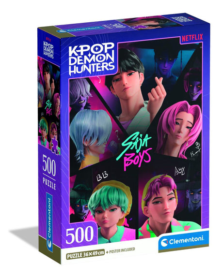 Clementoni K-Pop Demon Hunters Puzzle 500 Teile kompakt – Kpop Huntrix Puzzle – K-Pop-Hobby-Geschenk für Kinder ab 6 Jahren