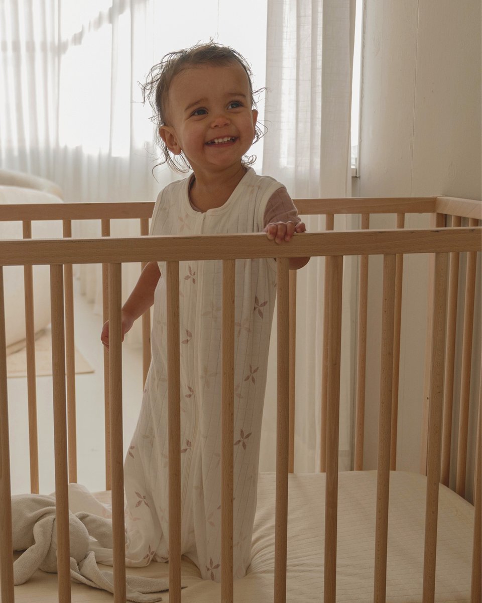 Lodger hopper - baby zomerslaapzak - hydrofiel - paars - 98cm - 0.3 tog - biologisch katoen