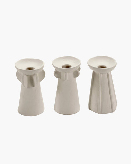 Serax - marie michielssen marie - vaas assortiment - beige - 8 ø - h 14cm - 3 stuks