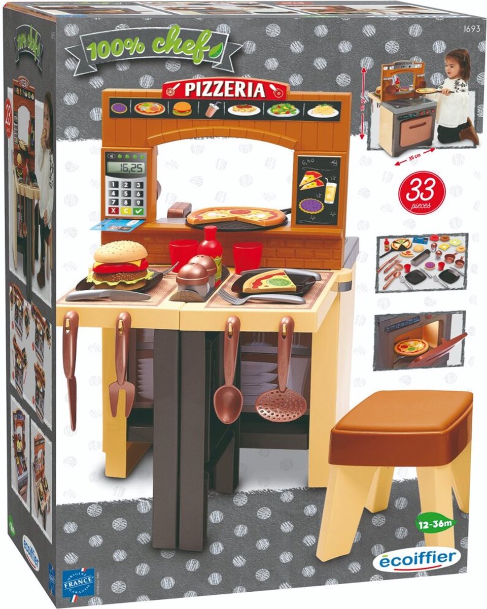 Ecoffier Ecoiffier Pizzeria 100 % Kochküche + Restaurant + Zubehör