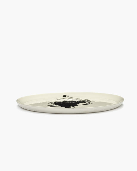 Serax - ottolenghi feast - serveerschaal - wit zwart - 35 ø