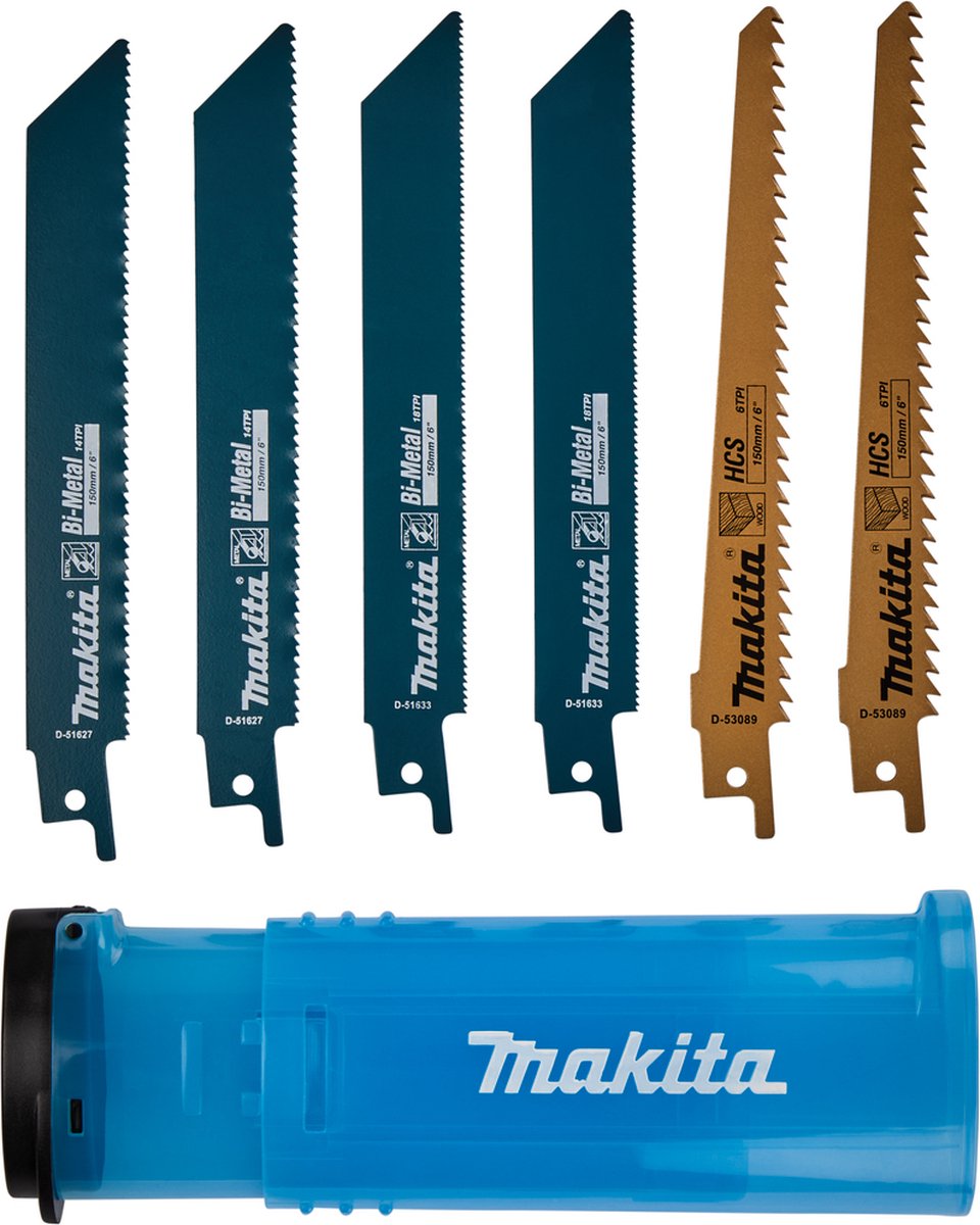 Makita-Zubehör d-53051 | Säbelsägeblatt-Set | 6-teilig | im Kunststoffrohr - D-53051