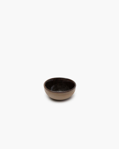 Surface by Sergio Herman Serax-Schale – klein – ø9 cm x H4 cm – Grau und Indi-Grau – 4 Stück