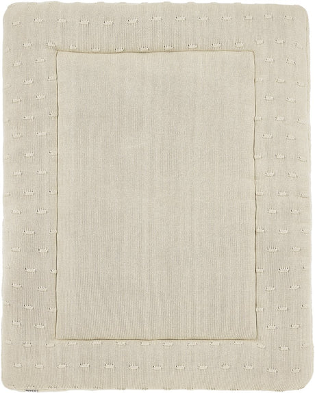 Meyco Baby Knots Laufstallmatte – 77 x 97 cm – weicher Sand