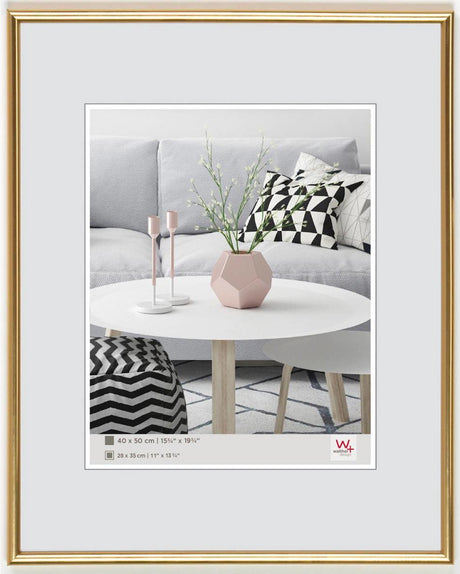 Walther Galeria - Kunststoffrahmen - Fotogröße 40x60 cm - Metallic-Gold