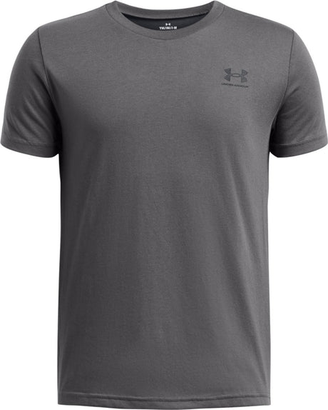 Under Armour UA B Sportstyle LC SS Unisex-Sportshirt – Grau – Schwarz