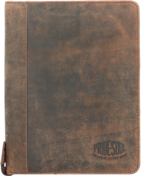 Konferenzmappe „Pride and Soul“ – Charon – Leder – Braun – A5 – Ju-30123
