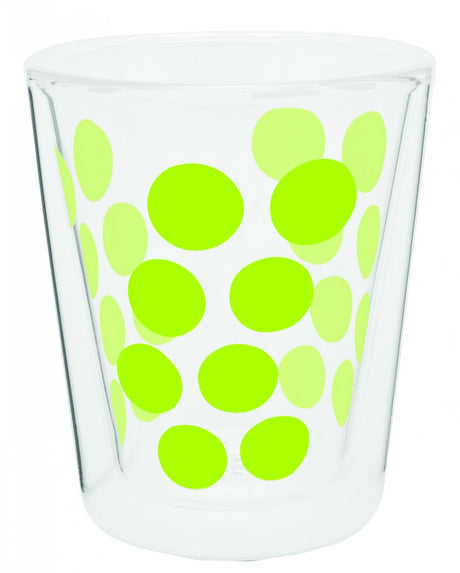 Zak!designs dotdot Kaffeetasse – doppelwandig – 20 cl – grün