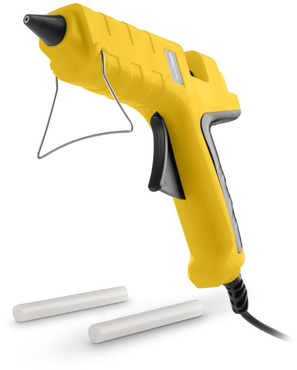 Powerplus elektrische Klebepistole powx143 – 78 W Werkzeug – 5 Min. Heizung - mit 2 Leimkartuschen - mit 1 Düse