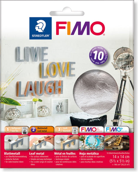 Fimo-Blech - Silber
