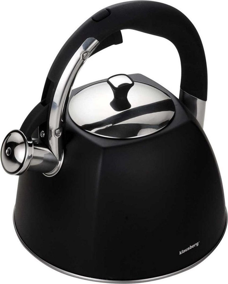 Klausberg kb-7195 Pfeifkessel – 3 l – Edelstahl – alle Wärmequellen