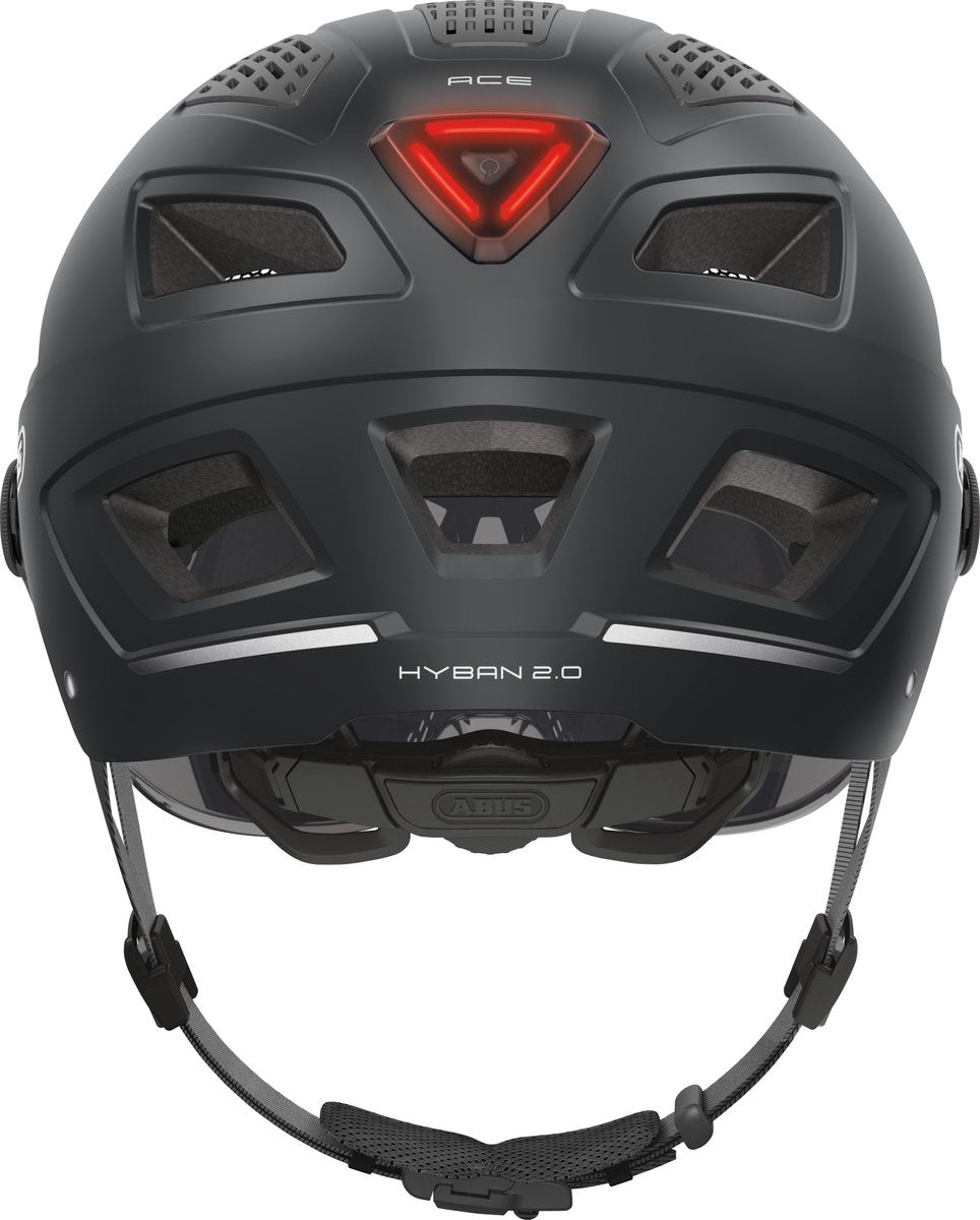 ABUS HELM HYBAN 2.0 ACE VELVET Schwarz M 52-58cm