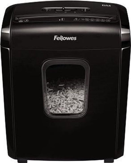 Fellowes 6m – Aktenvernichter – P4 Mini-Schnitt – 6 Blatt