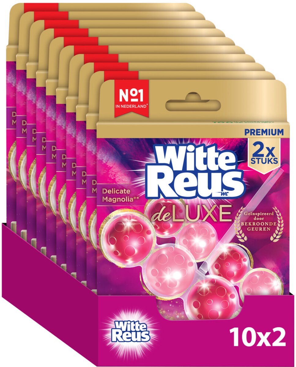 White Giant Deluxe Delicate Magnolia Toilettenblock 100 g – Toilettenblöcke – Vorteilspackung – 2 x 10 Stück