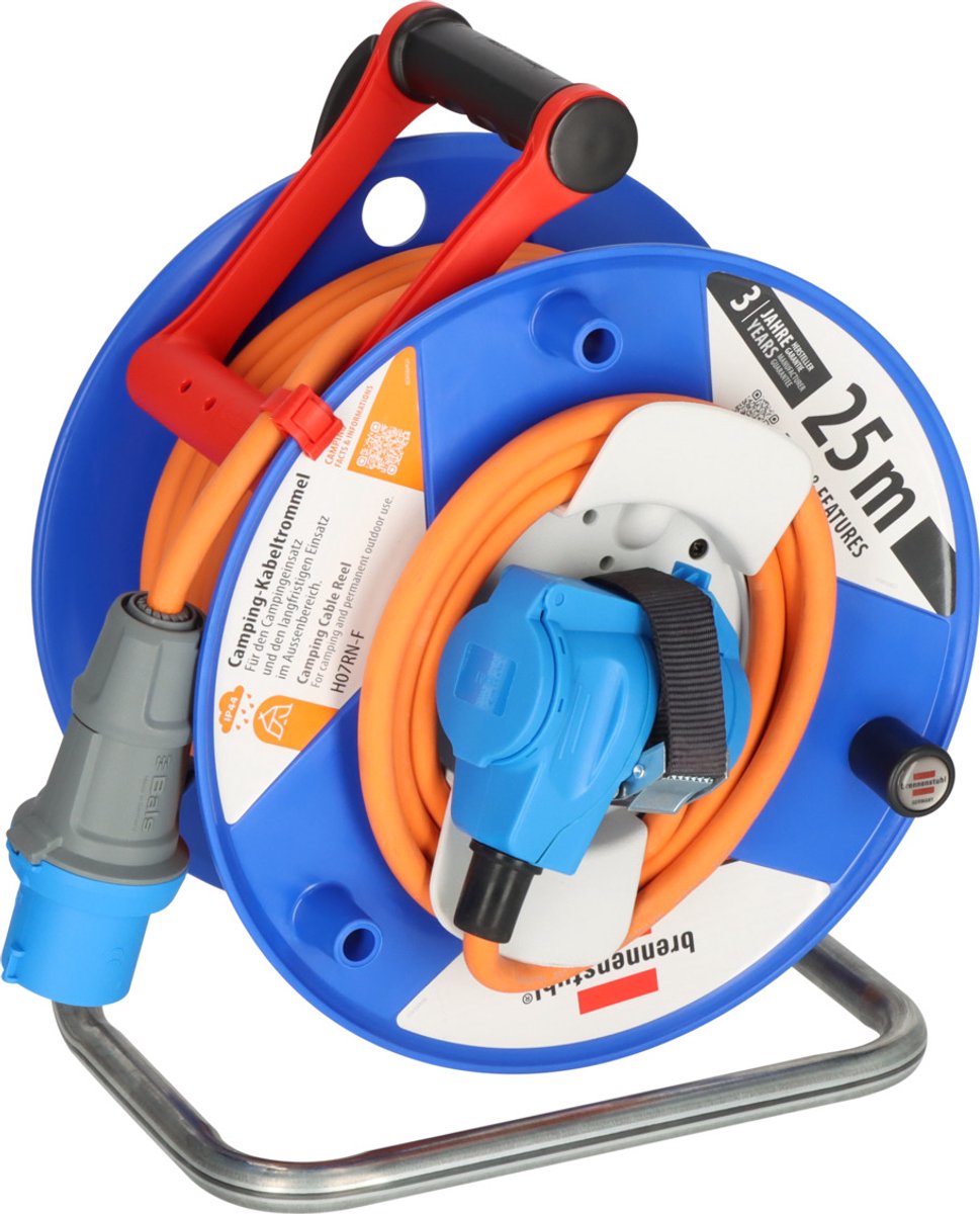 Brennerstuhl Garant G Cee 3 IP44 Kabeltrommel für Camping und maritime Zwecke 25 m h07rn-f 3g2,5 – 1182470100