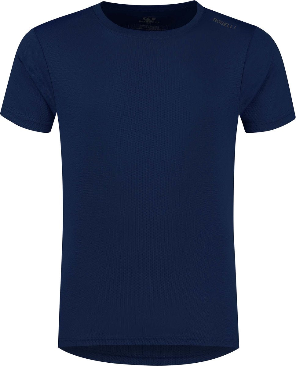 Rogelli promo hardloopshirt heren - korte mouwen - donkerblauw - s