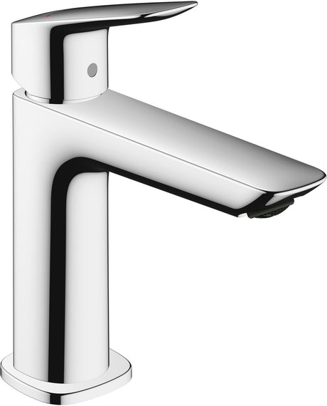 Hansgrohe Logis Fine – Waschtisch-Mischbatterie – Einhebelbedienung – mit Ablassschraube – 100 mm – Chrom