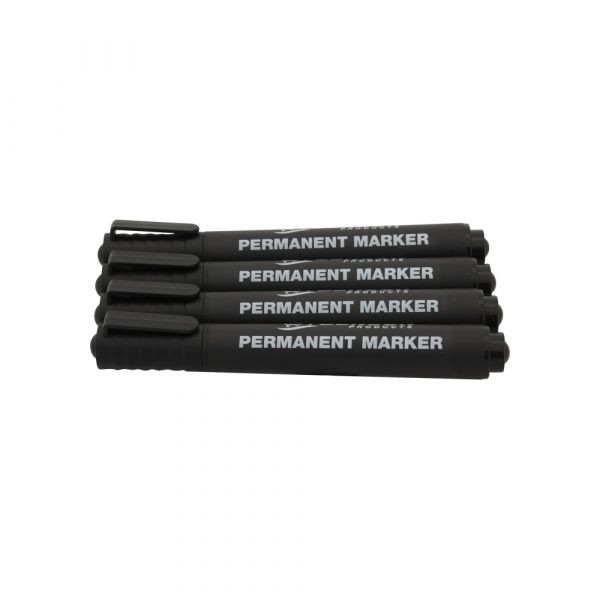Set mit 4 schwarzen Markern