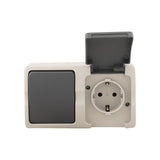 WC-Schalter Kombi+Ra horizontal