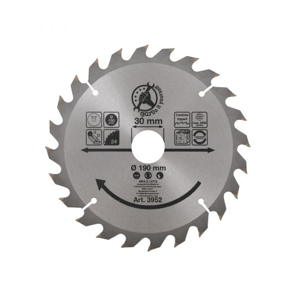 Saw Blade 190 mm., 24 dientes